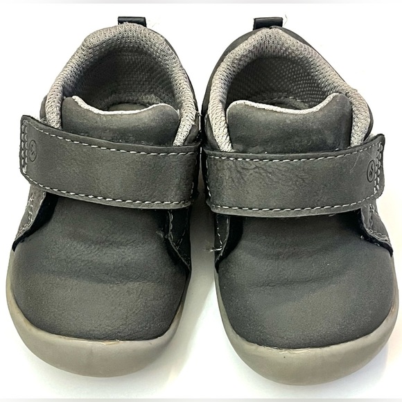 Stride Rite *2 Pairs* Baby Shoes Set - Blue Pair NWT & Gray Pair Preloved Size 3 - Picture 9 of 16